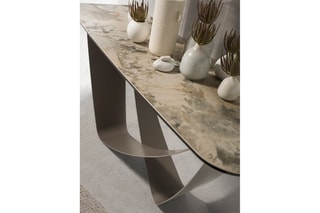 Console - Beige et taupe