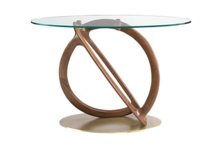 Console - Naturel, doré et transparent