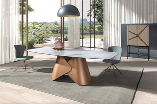 Buffet 2 portes en bois de noyer - 90 x 40 x 150 cm