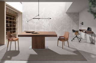 Chaise de bureau - Noir et naturel