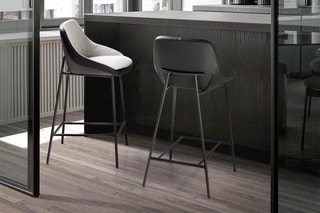 Tabouret de bar - Noir et gris