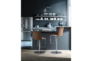 Tabouret de bar - Marron et argenté
