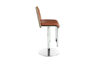 Tabouret de bar - Marron et argenté