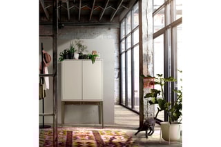 Buffet 2 portes - Blanc et naturel
