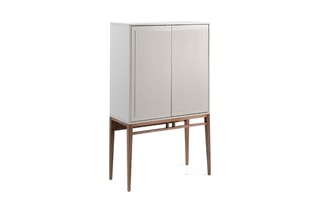Buffet 2 portes - Blanc et naturel