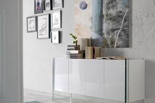Buffet 4 portes - 170 x 43 x 77 cm