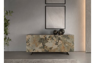 Buffet 3 portes - Beige et taupe