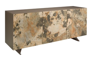 Buffet 3 portes - Beige et taupe