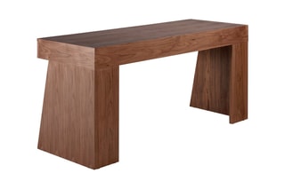 Bureau Imitation noyer et argenté