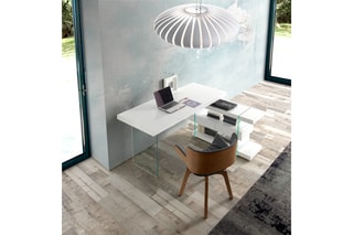 Bureau - Blanc et transparent