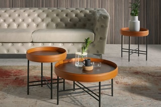 Table basse - Naturel et marron