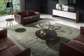 Table basse - Naturel et transparent