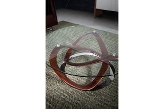 Table basse - Naturel et transparent