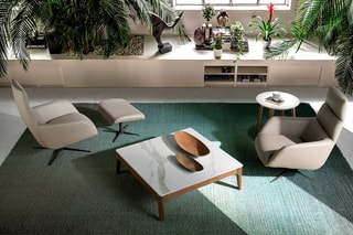 Table basse - Blanc et naturel