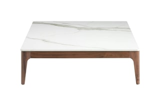 Table basse - Blanc et naturel