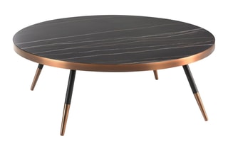 Table basse - Noir et bronze