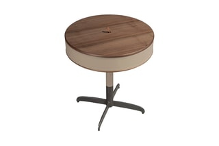 Table d'appoint en bois de noyer - 46 x 50 x 46 cm