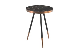 Table d'appoint - Noir et bronze
