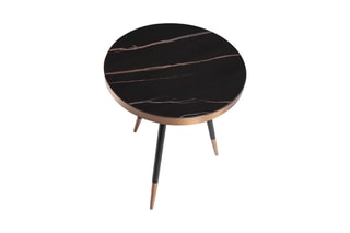 Table d'appoint - Noir et bronze