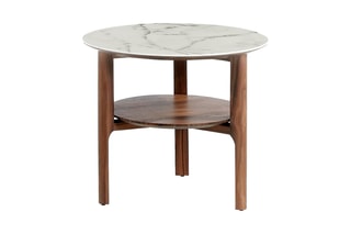 Table d'appoint - Naturel et blanc