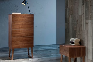 Table de chevet Imitation noyer