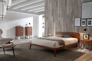Table de chevet Imitation noyer