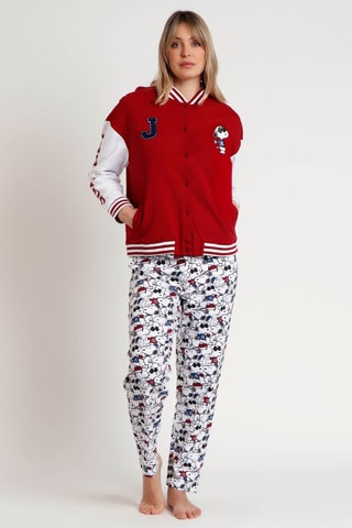 Veste de pyjama Snoopy - Rouge