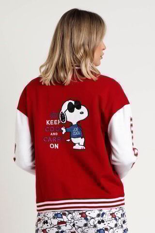 Veste de pyjama Snoopy - Rouge