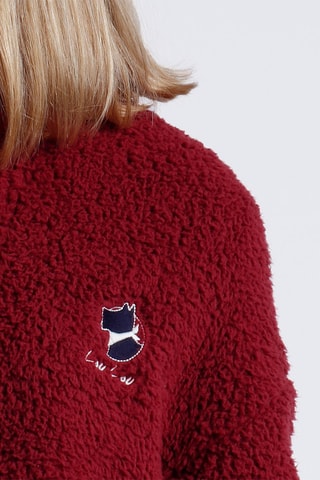 Peignoir en fourrure synthétique - Bordeaux