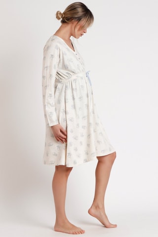 Robe de chambre pour femme enceinte Dumbo Disney - Blanc