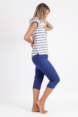 Pyjama - Blanc et bleu