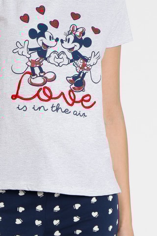 Pyjama Mickey et Minnie Disney - Bleu marine et gris