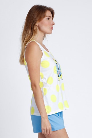 Pyjama Minnie Disney - Jaune et blanc