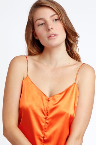 Pyjama satiné Garden - Orange