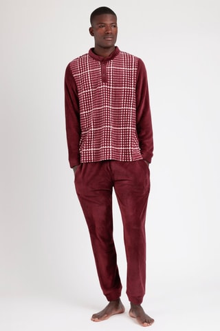 Pyjama en velours - Bordeaux