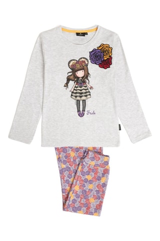 Pyjama - Gris chiné et violet