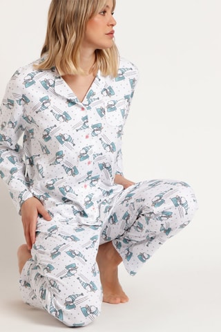 Pyjama Snoopy - Blanc et bleu