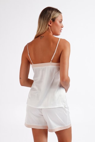 Pyjama satiné - Blanc