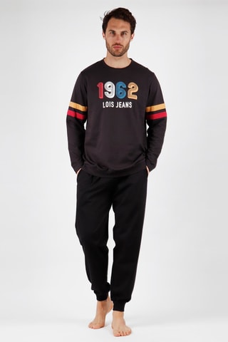 Pyjama - Gris foncé et noir