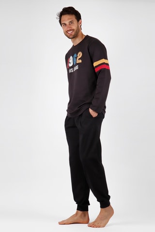 Pyjama - Gris foncé et noir