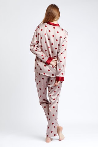 Pyjama Bordeaux et rose poudré