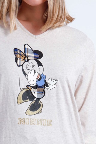 Pyjama Minnie Disney - Beige et bleu