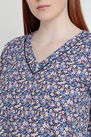 Chemise de nuit - Bleu marine