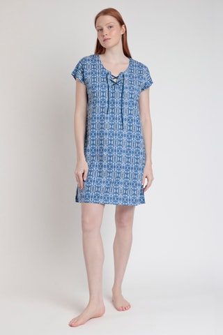 Chemise de nuit - Bleu pétrole