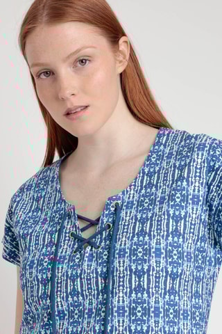 Chemise de nuit - Bleu pétrole