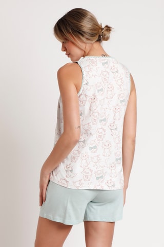 Pyjama de maternité en coton biologique Marie Les Aristochats Disney - Ciel 