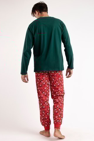 Pyjama Mickey Disney - Vert foncé et rouge