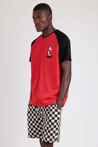 Pyjama Snoopy et les Peanuts - Rouge