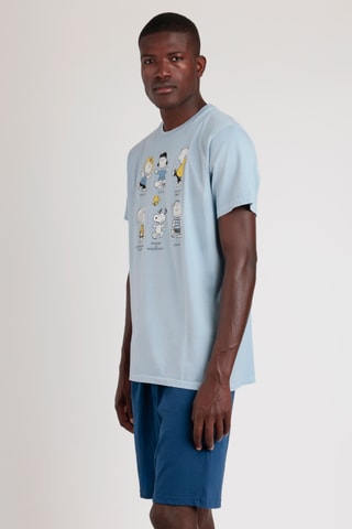 Pyjama Snoopy et les Peanuts - Bleu