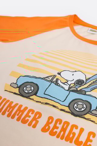 Pyjama Snoopy et les Peanuts - Orange